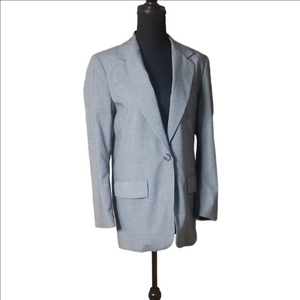 H&M Light Gray Oversized Blazer, Size XS